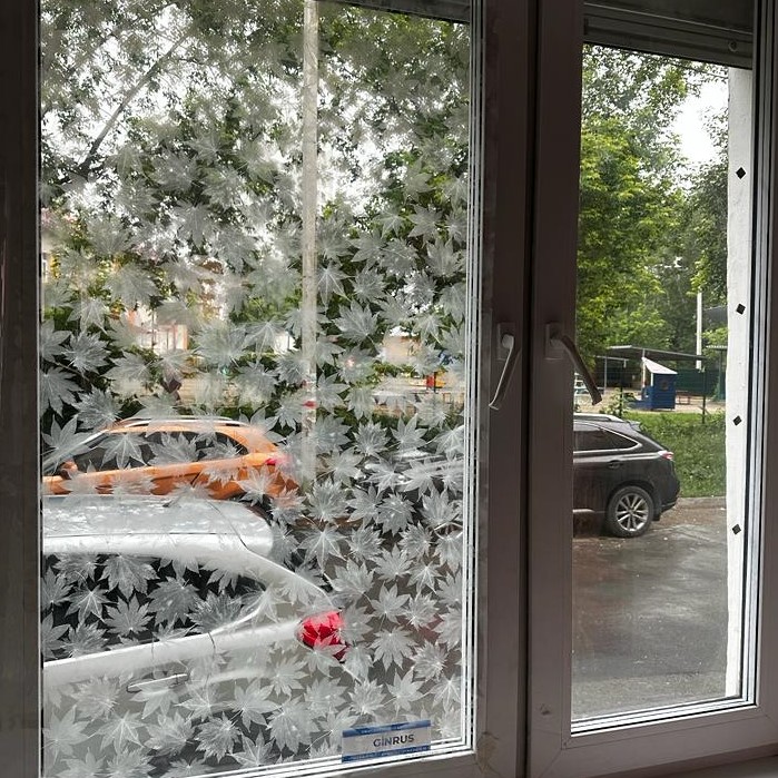 Декоративная пленка USB  PF 37-1, листопад, шир. 1,23 м