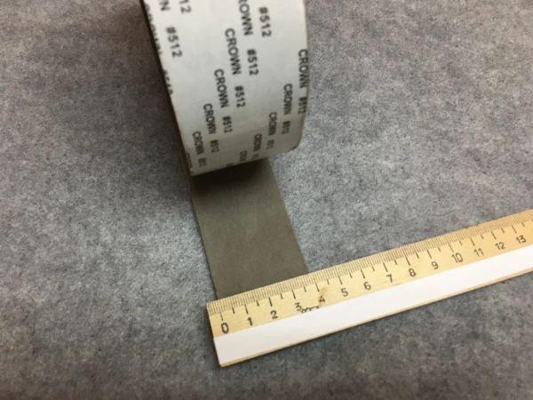 Насадка на ракель из микрофибры в рулоне толщина 1,5мм, ширина 4см S243 (рулон 5м- губка)