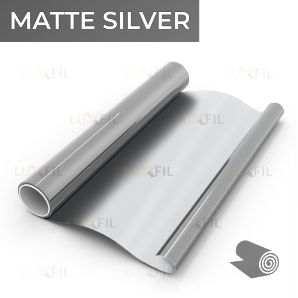 Декоративная пленка MATTE SILVER Luxfil (1,52*30м.)