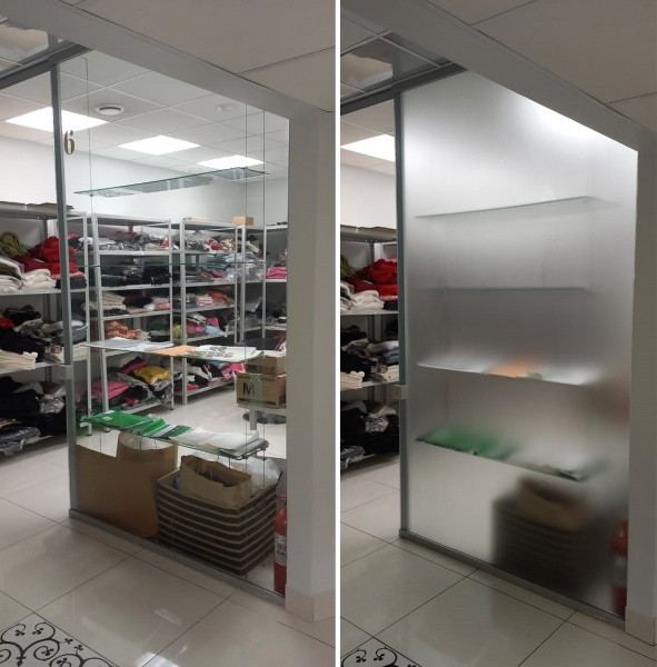 Пленка прозрачная матовая AD 220s (White Matt Frost-PVC), декоративная 1,23*30м