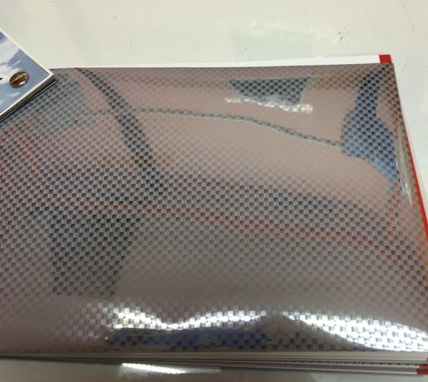 Декоративная пленка USB S 193WT, шахматы серебро, под карбон (1,52*30м.)