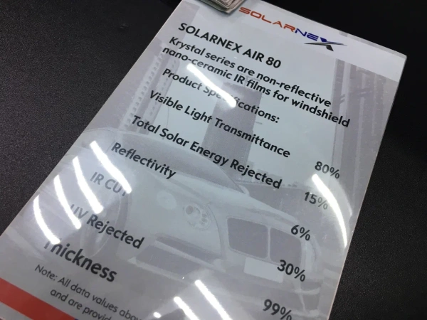 Атермальная пленка SOLARNEX AIR 80% голубой оттенок 1,5*30м