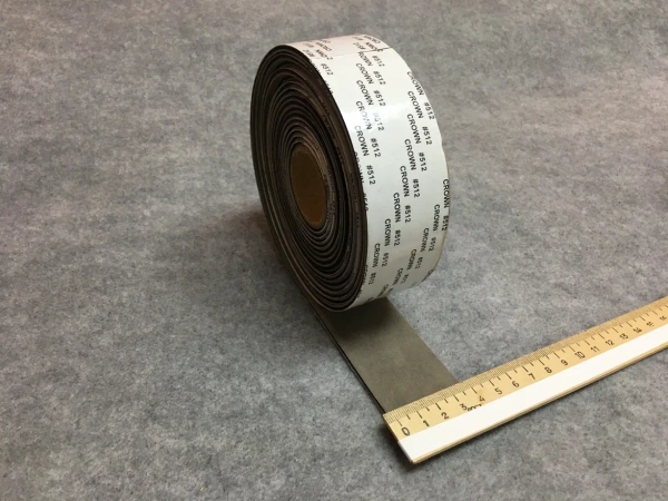 Насадка на ракель из микрофибры в рулоне толщина 1,5мм, ширина 4см S243 (рулон 5м- губка)