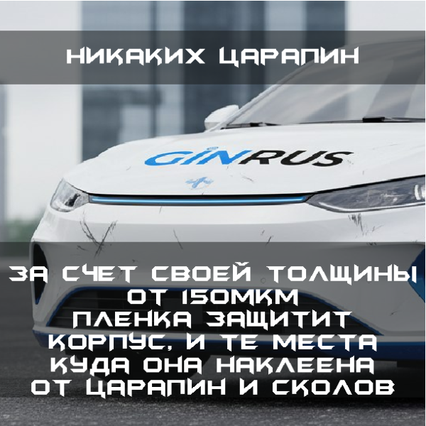 Гибридная прозрачная пленка TPH 1,52*15 м ControlTek 185мкрн