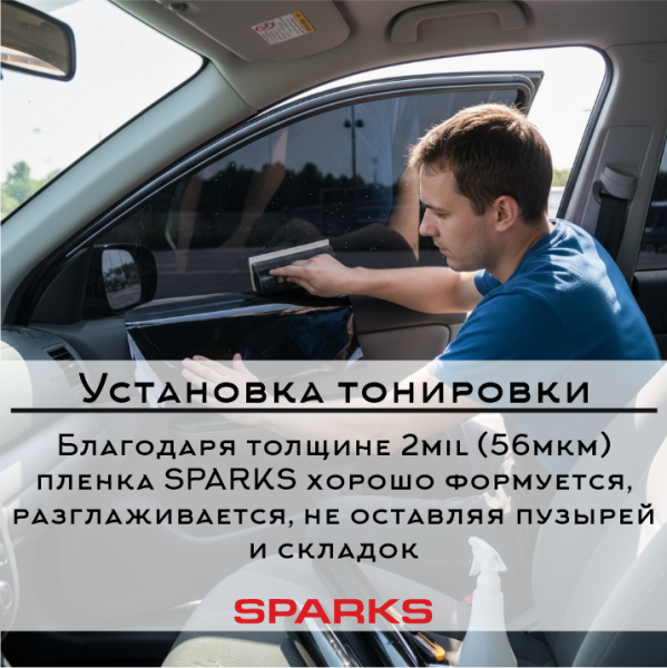 Тонировочная, Sparks MAX PRO 35 автомобильная пленка  (1,524*30м.)
